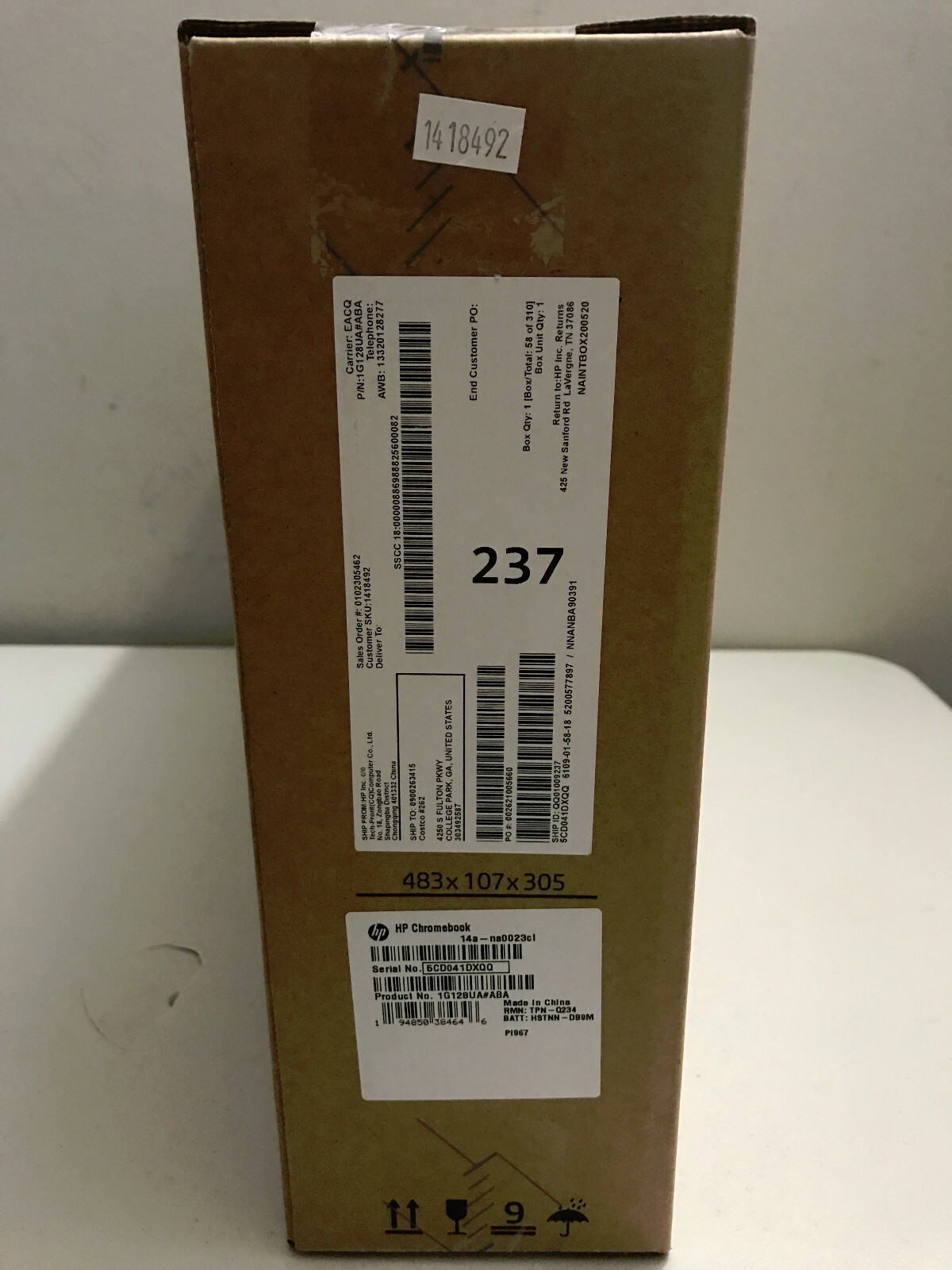 HP 14″ Chromebook FHD IPS N4000 4GB 64GB 14a-na0023 Laptop Sleeve & Mouse Bundle