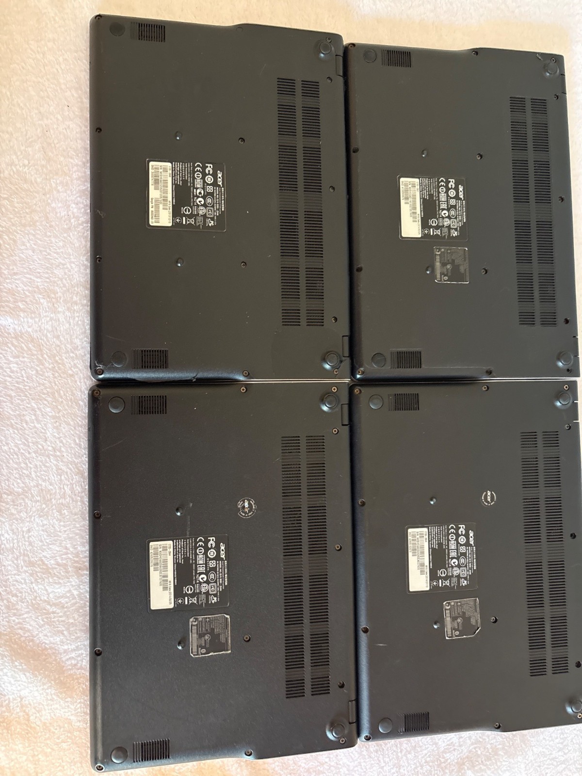 Lot Of 4 Acer Chromebook C720 Laptops 11.6″ Intel Inside Black ** Parts Only **