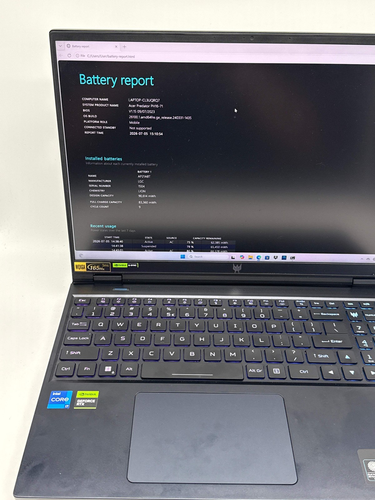 Acer Predator Helios 16 PH16-71 16″ i7-13700HX 16GB RAM 1TB SSD GeForce RTX 4060