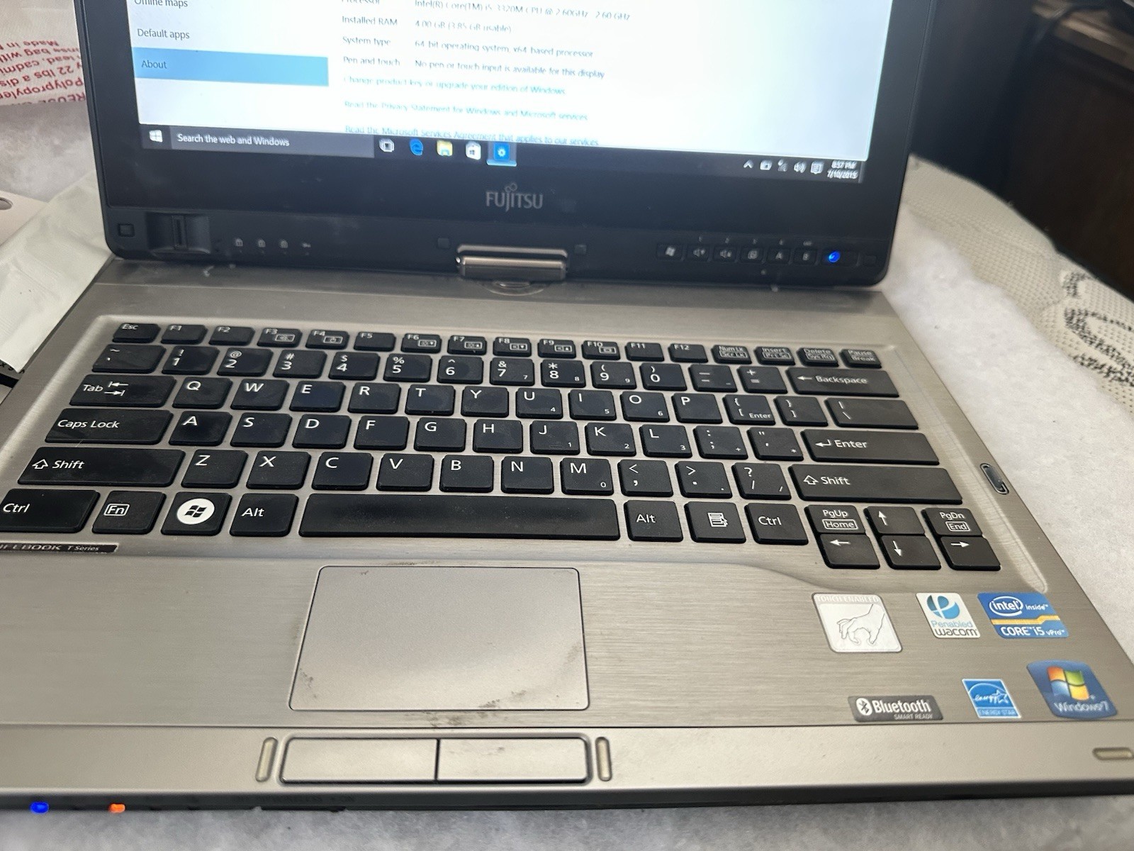 Fujitsu LifeBook T902 i5-3320M@2.6GHz 4-16GB,1TB SSD+250-1TB HDD Win 10 Pro