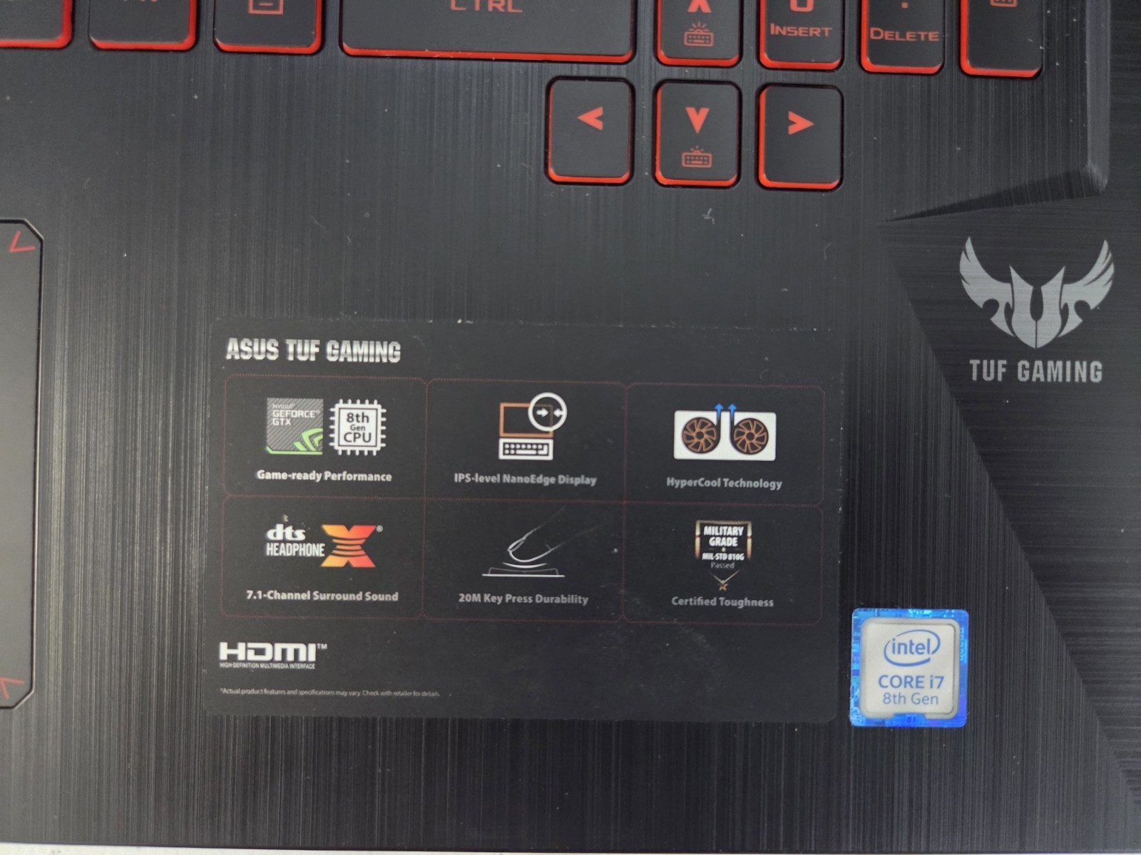 ASUS TUF LAPTOP (FX705G) (For Parts/Repair)