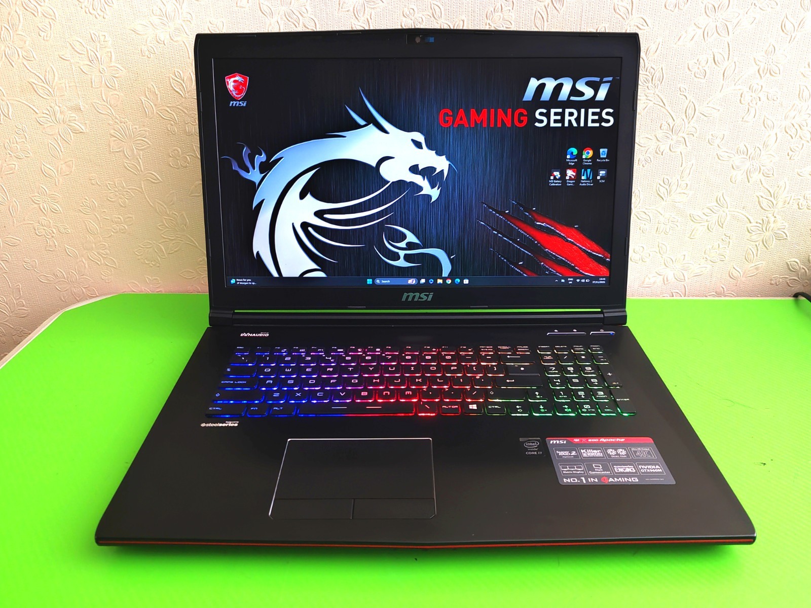 Core i7 Gaming Laptop Msi With 20GB RAM 750GB Storage M.2 SSD And HDD VR Ready