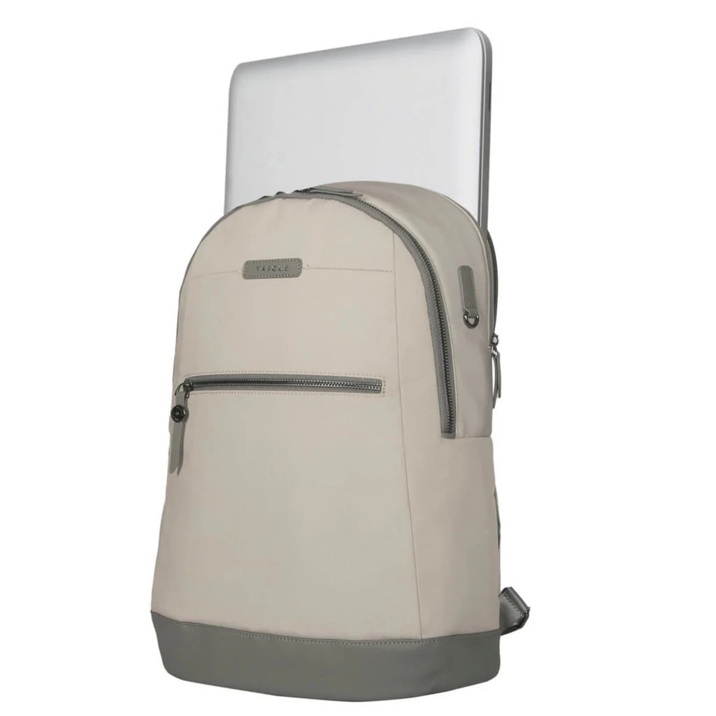 Targus 15-16″ Avila Backpack – French Oak Rugzak (Light Beige)