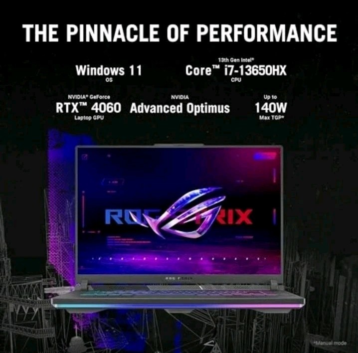 ASUS ROG Strix G16 (2024) Gaming Laptop, 16” 16:10 FHD 165Hz G614JV-AS74 RTX4060