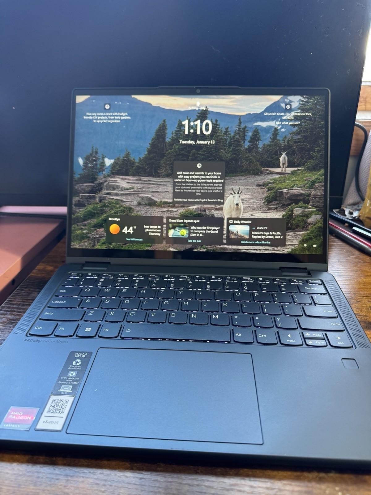 Lenovo Yoga 6 2-in-1 13.3″ / Ryzen 7 7730U / 16GB RAM / 512GB SSD / 83B2001TUS