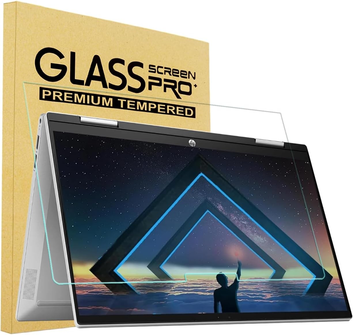 Tempered Glass Screen Protector for HP Pavilion x360 2-in-1 14 inch 14-ek Laptop