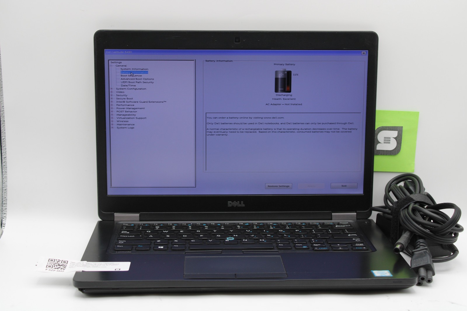 Dell Latitude 5480 i5-7440HQ @ 2. GHz 16GB RAM 256GB SSD No OS
