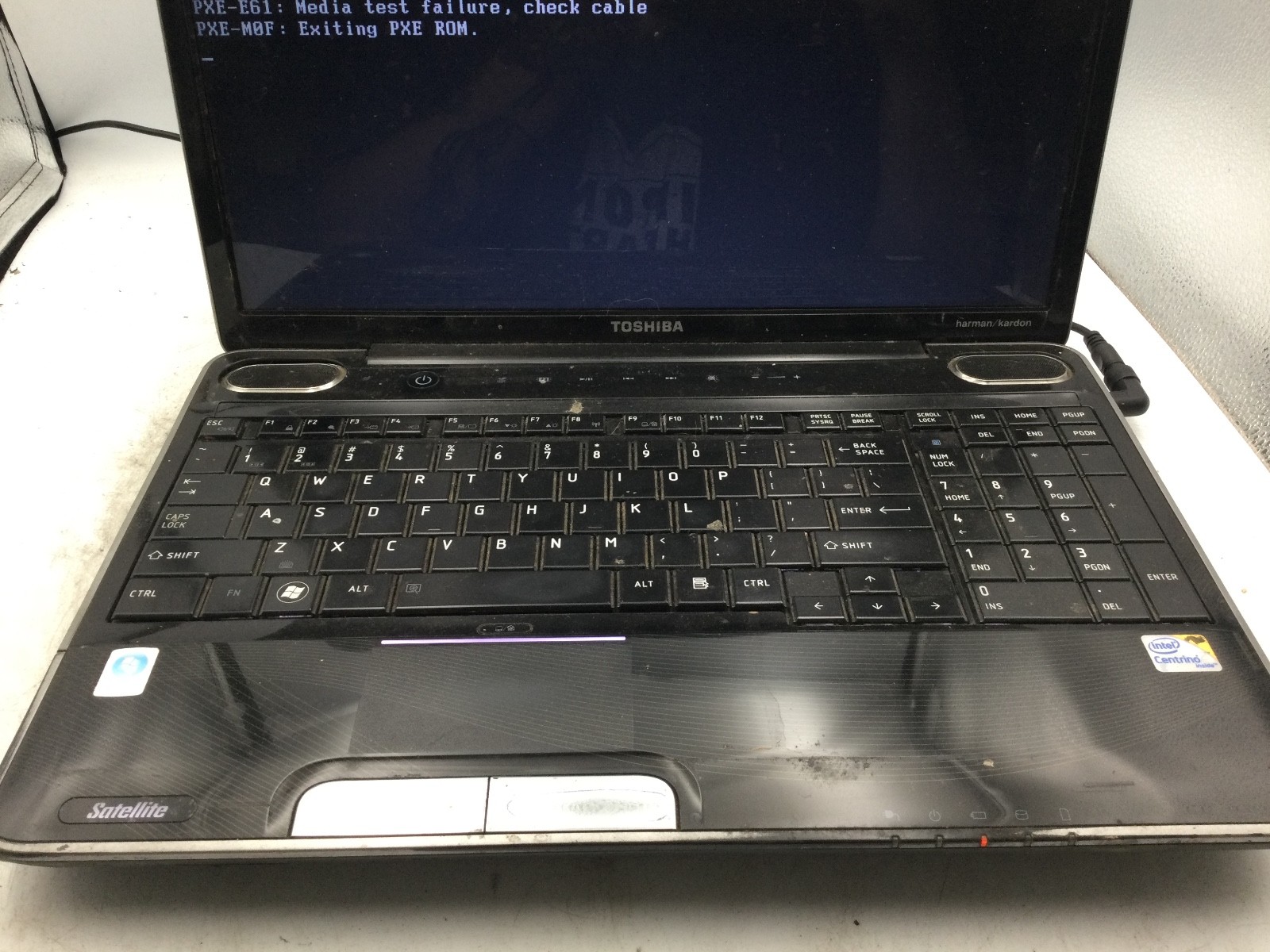 TOSHIBA SATELLITE A505 S6965 – FOR PARTS – INTEL CENTRINO – 1GB RAM -15″-READ-BB