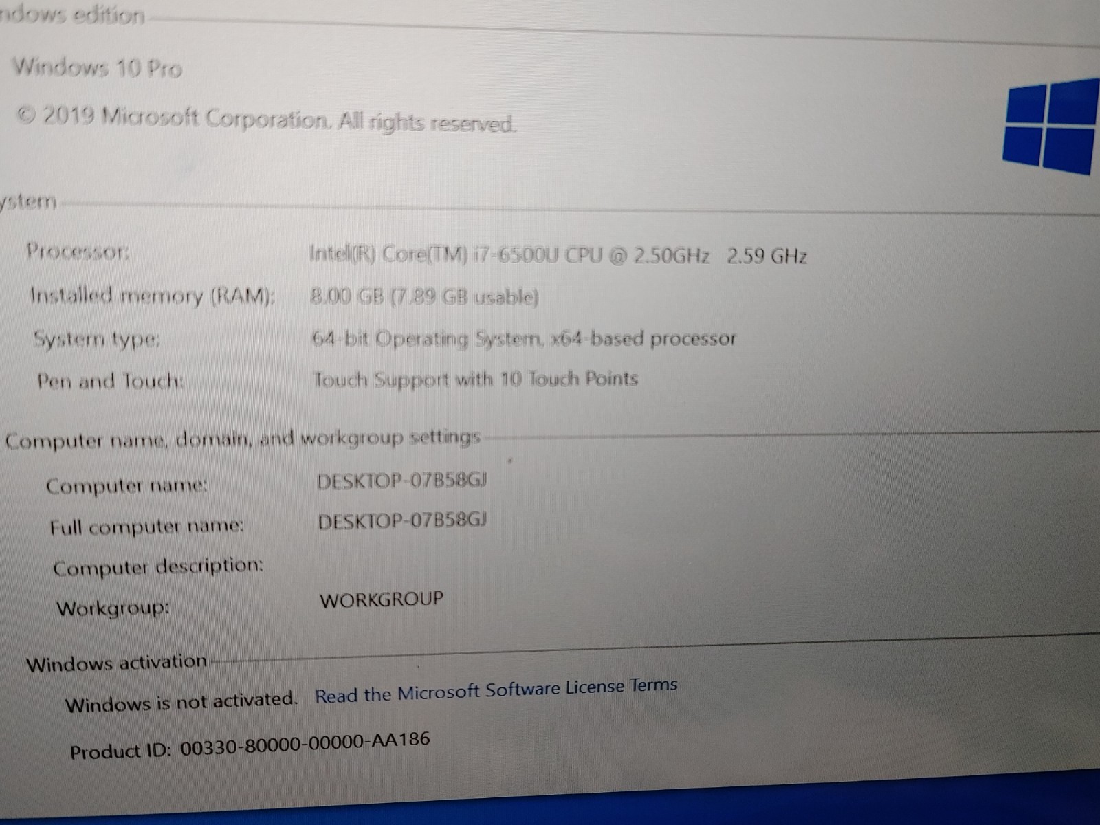 Razer RZ09-0168 Core i7-6500U@2.59GHz,8GB RAM , 512GB SSD , WIN 10