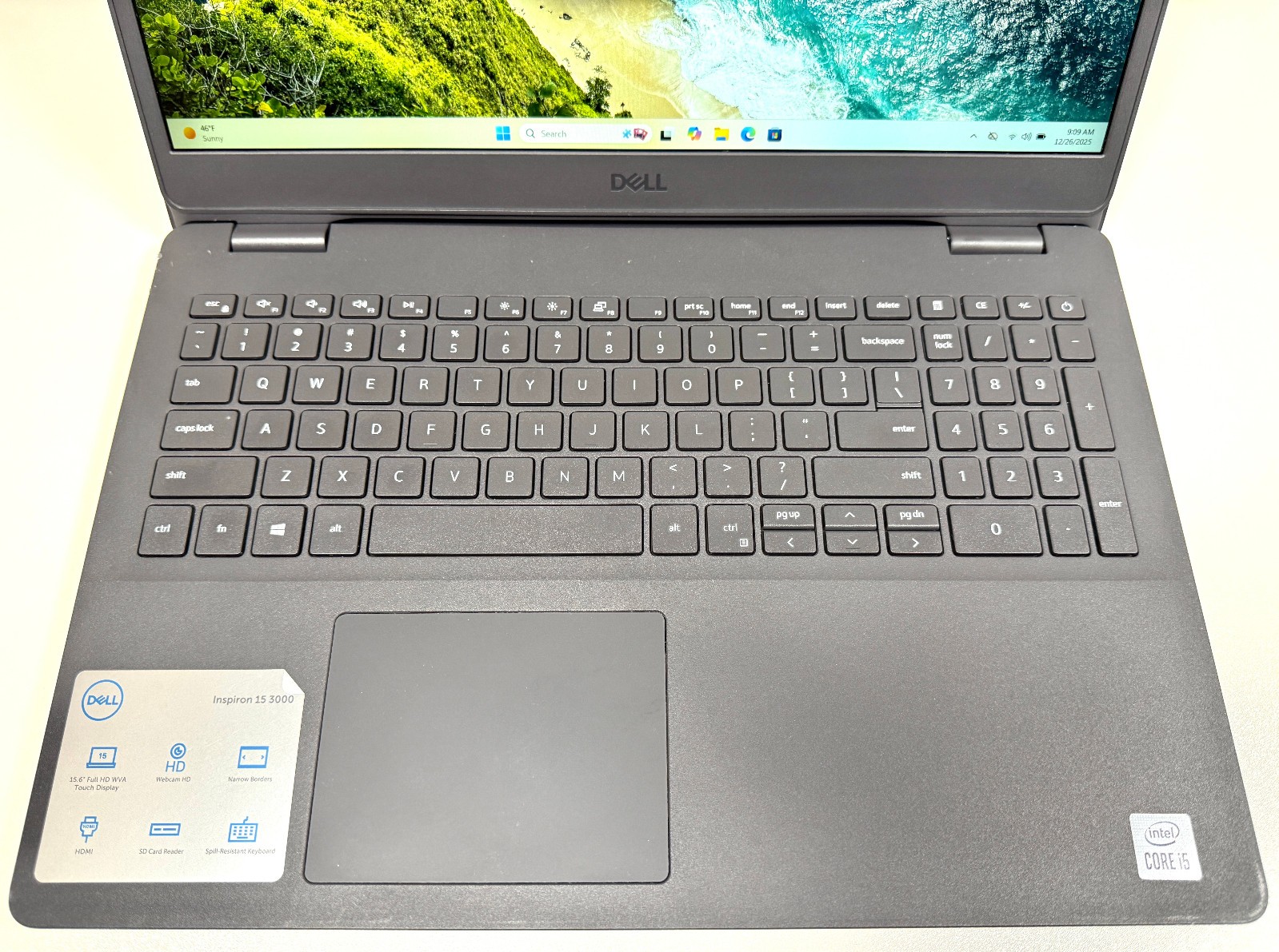 Dell Inspiron 15 3501 15.6″ Touch 1.0GHz Core i5-1035G1 8GB RAM 256GB SSD Win 11