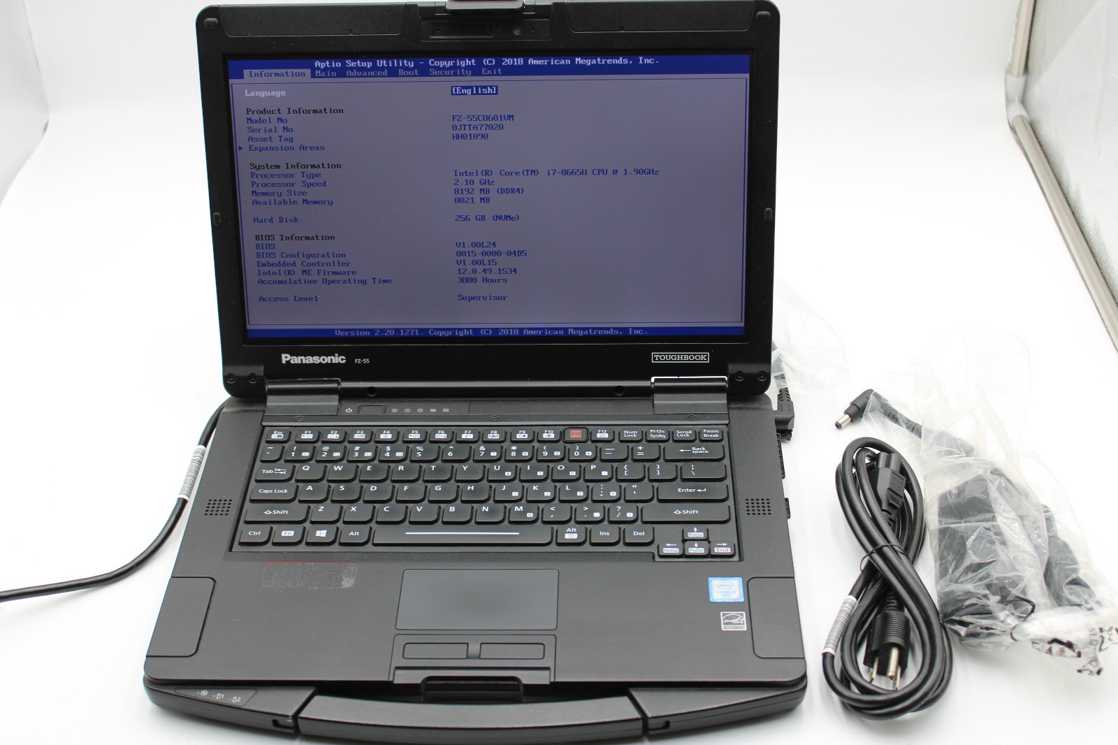 Panasonic FZ-55 Toughbook MK1 i7-8665U Rugged Touchscreen Laptop FZ-55C8601VM
