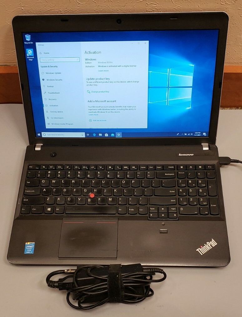 LENOVO THINKPAD E540 15.6″ Core i3-4300M 4GB RAM 500GB HDD WEBCAM BLUETOOTH
