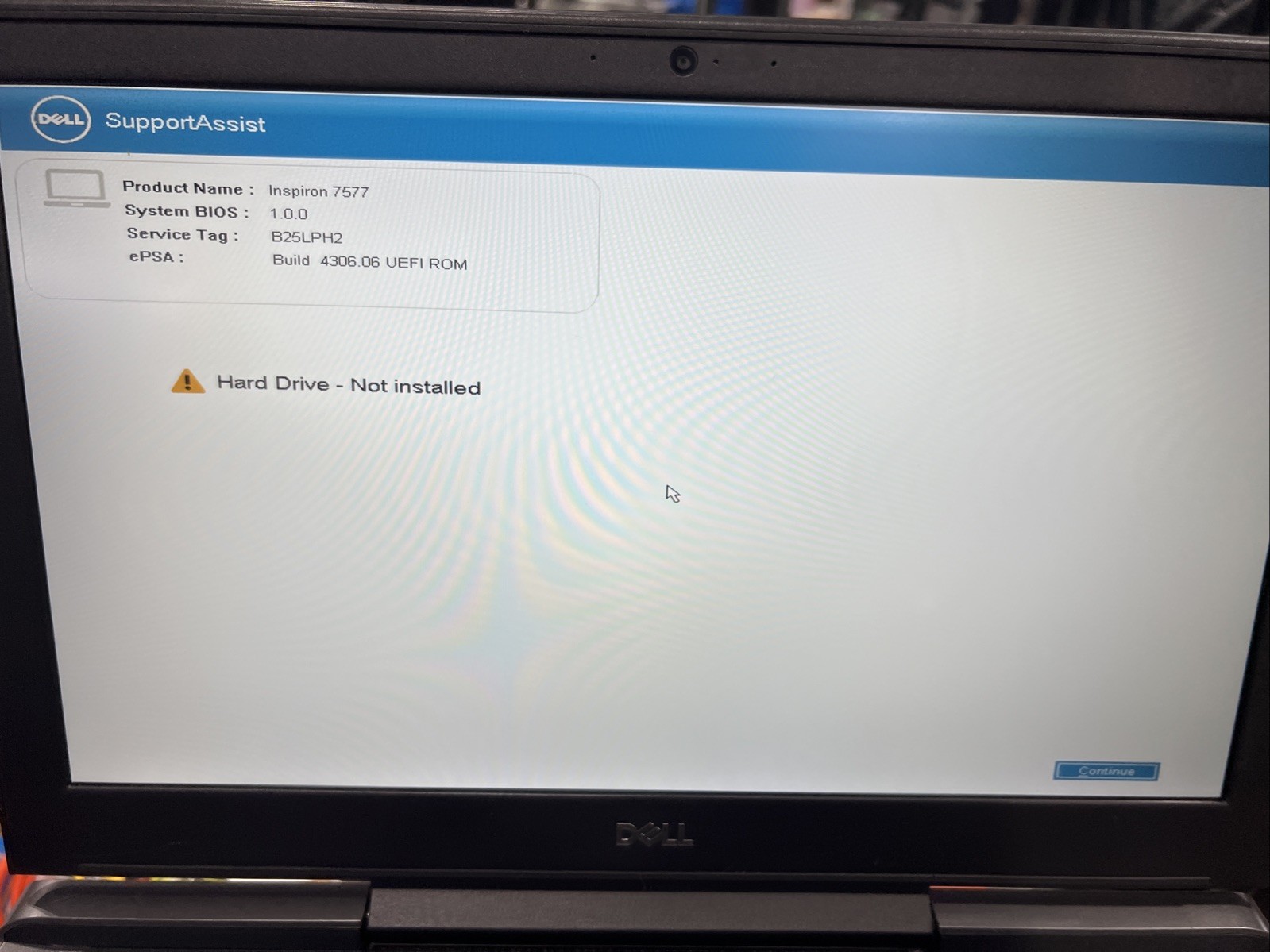 Dell Inspiron 15 Gaming 7577 / i5-7300HQ/ 16GB/ No SSD/GeForce GTX 1050/W11