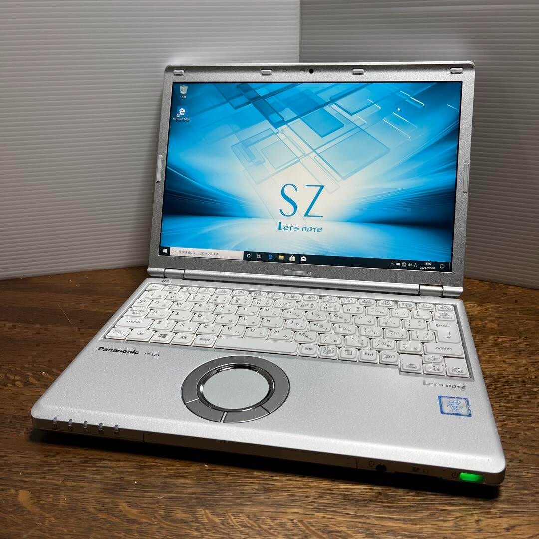 Panasonic Let’s Note CF-SZ6Z16VS Core i7-7600U Memory 16GB SSD 512GB Japan