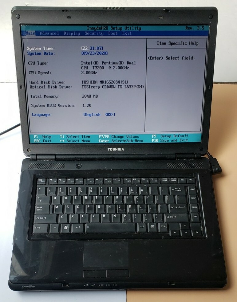 TOSHIBA SATELLITE L305-S5891 Intel Pentium Dual 2GB RAM 160GB HDD LINUX