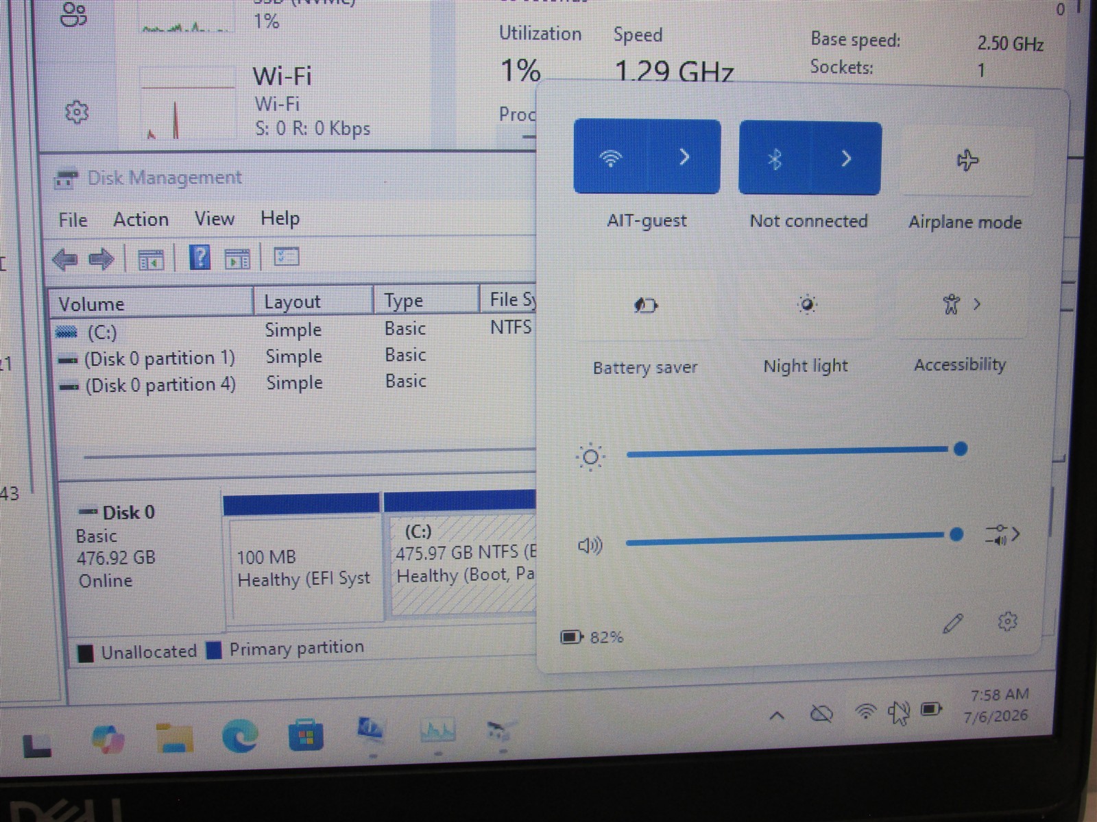 Dell Precision 3551 i5-10300H 2.5GHz 16GB RAM 512GB NVME 15.6″ W11 Pro COSM DMG