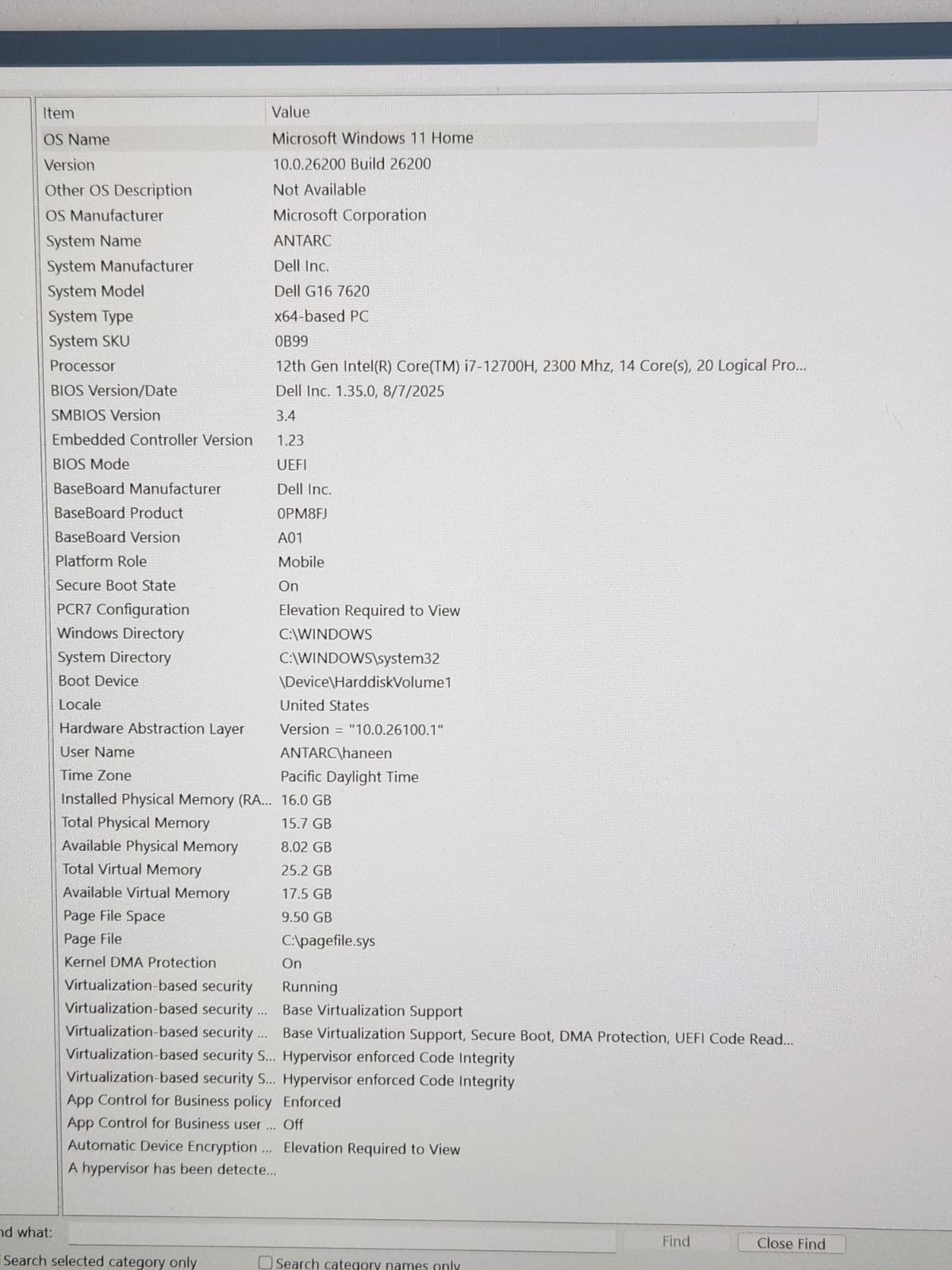 Dell G16 16″ (1TB SSD, Intel Core i7 12th Gen., 5.00 GHz, 16GB) Laptop -…
