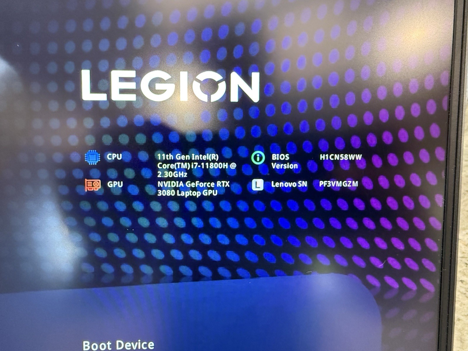 LENOVO Legion 7 16ITHg6 (82K6) Gaming Laptop i7-11800H RTX 3080 32GB RAM