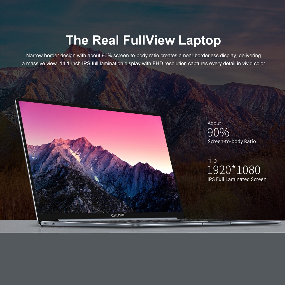 CHUWI Lapbook Pro 14.1″ Windows10 Laptop Intel N4100 Quad Core 8GB DDR4 256G SSD