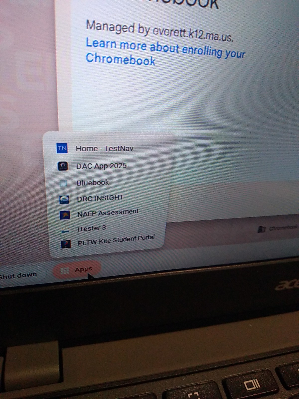Acer Chromebook 311 Laptop Model-N23H7 ~ School Locked For Parts or Repair! Mint