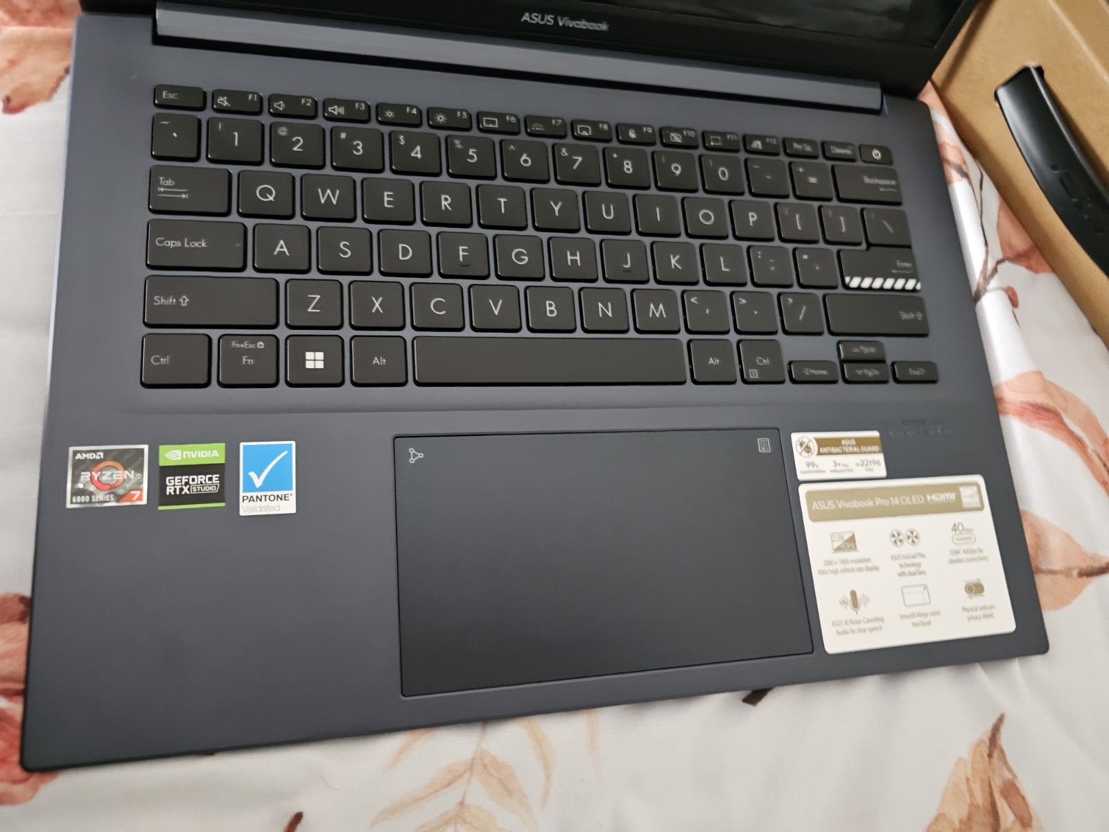 Asus Vivobook Pro 14 Oled Gaming Laptop Ryzen 7 6800 RTX 3050 16GB RAM 1TB SSD