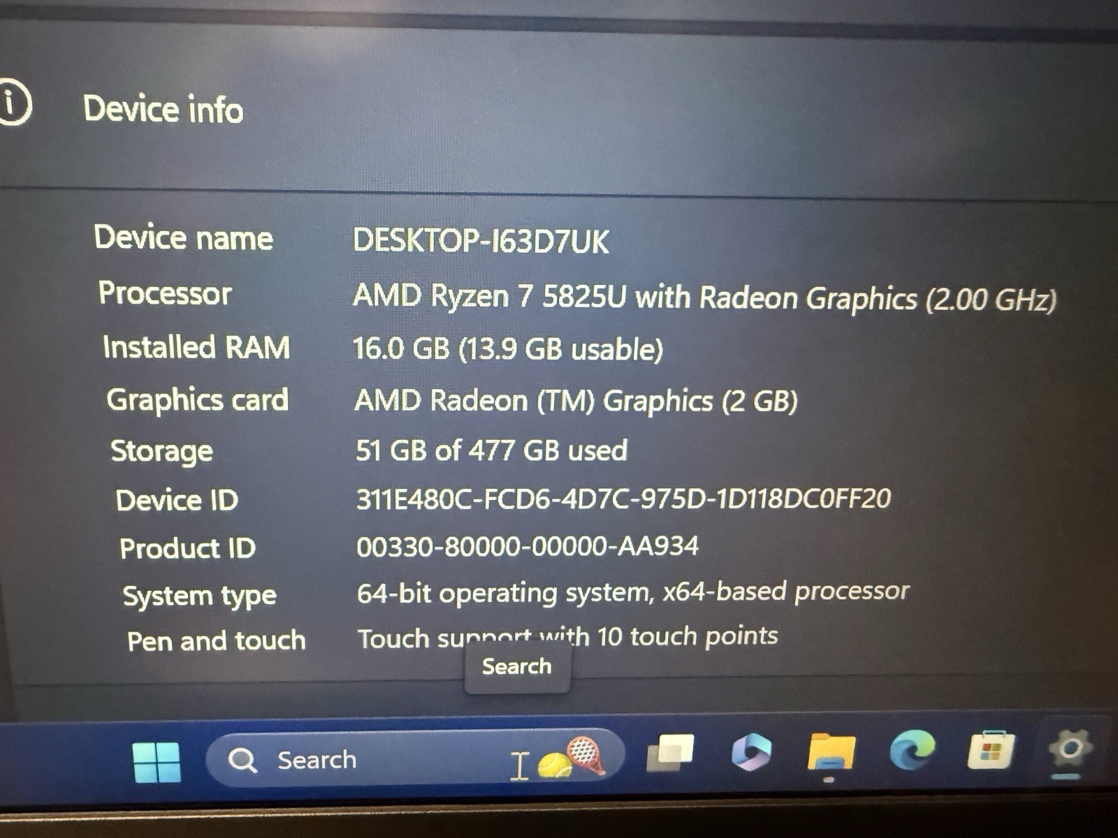 Lenovo ThinkBook 14 G4 ABA 14″ Laptop AMD Ryzen 7 5825U 16GB RAM 512GB SSD