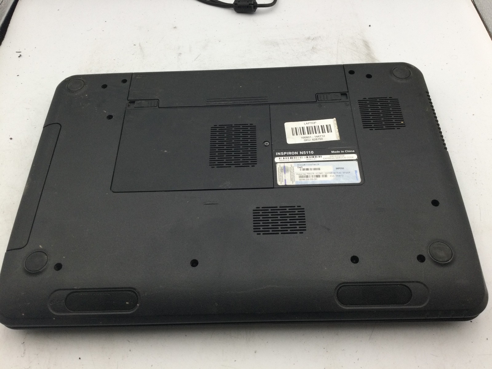 DELL INSPIRON N5110 – FOR PARTS – INTEL CORE I5 – 4gb RAM – READ DESCRIPTION -BB