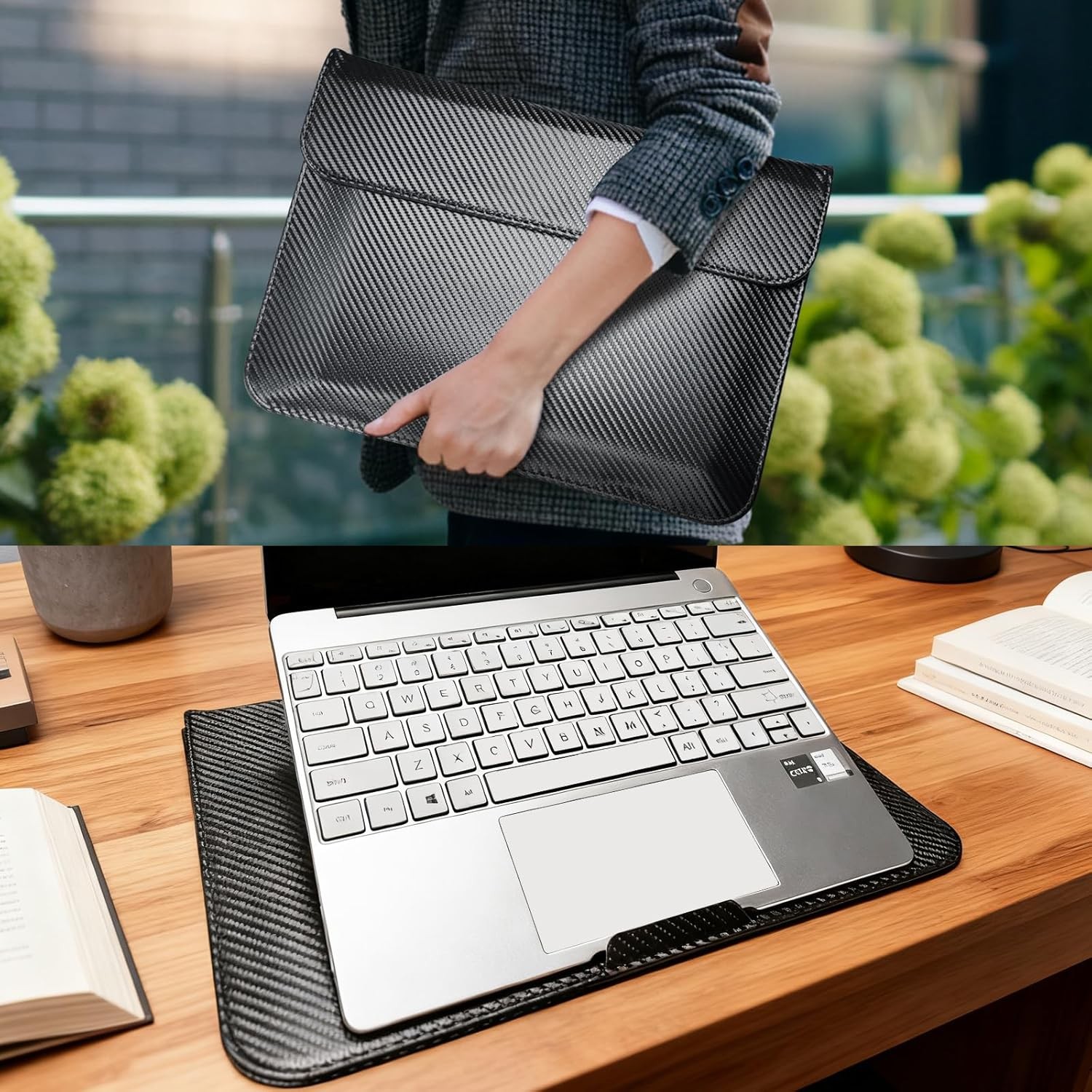 Faraday Bag for Laptops & Tablets, 16 Inch Laptop Sleeve Case with Stand Modes