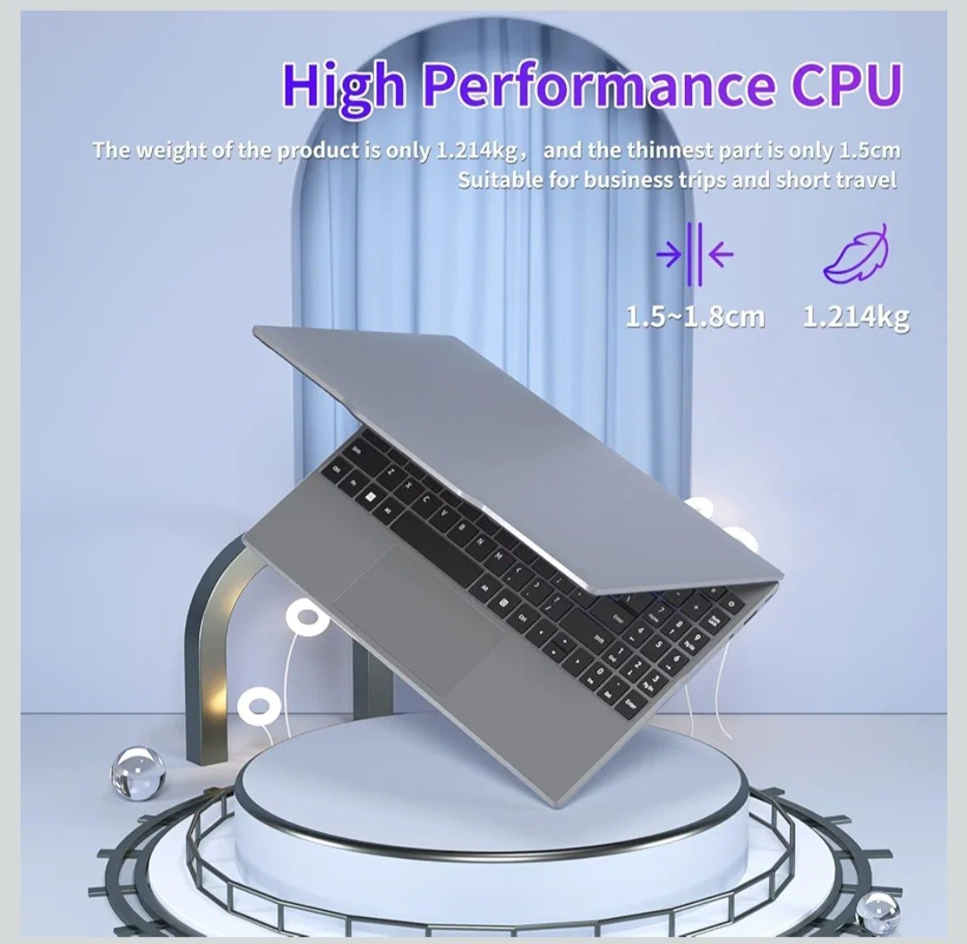 14.1in FHD IPS Laptop Intel Celeron N5095 8GB RAM 512GB SSD Wi-Fi BT