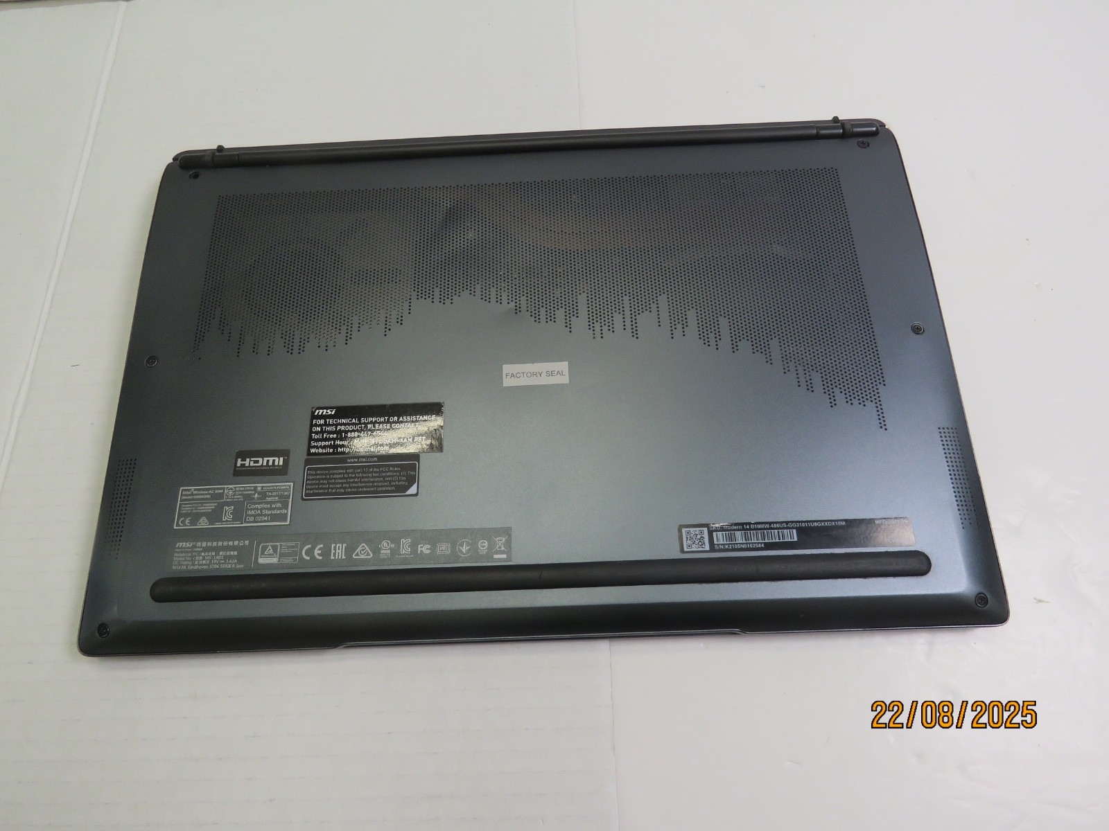 MSI MODERN 14 NOTEBOOK INTEL CORE I3 10th Gen 8GB RAM 128GB STORAGE [DW330]