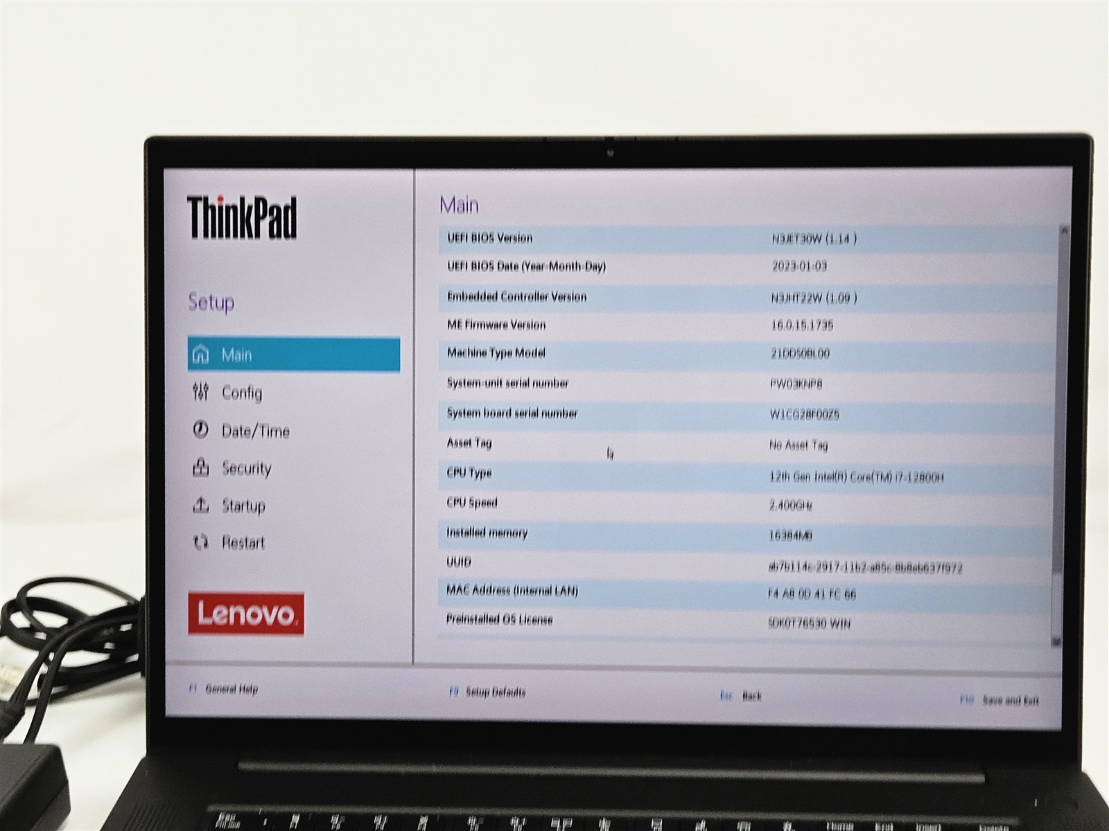 Lenovo 16″ ThinkPad P1 Gen 5 Touchscreen Laptop i7-12800H 16GB RAM 512GB SSD