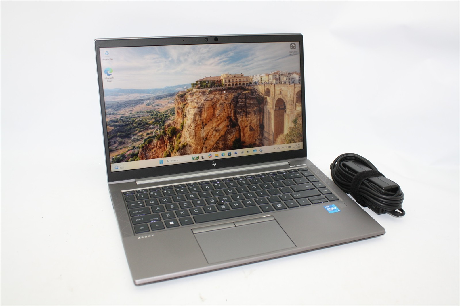 14″HP ZBook Firefly G8 Laptop i5-1145G7 2.60GHz RAM 16GB NVMe 256GB/Charger inc