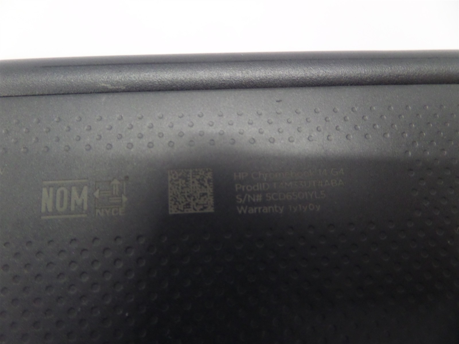 HP 14″ Chromebook 14 G4 32GB eMMC 4GB RAM N2840 CPU – Cracked Plastic Corner