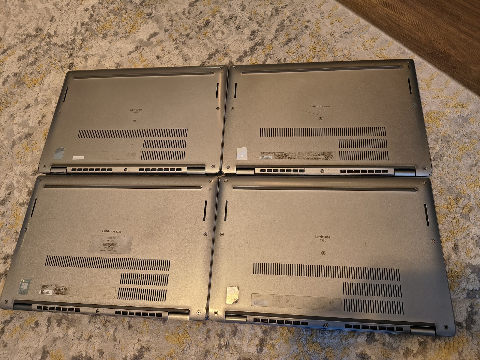 Lot of 4 Dell Latitude 5320/5330 13.3″ i5/i7 256GB SSD 16GB RAM READ for specs