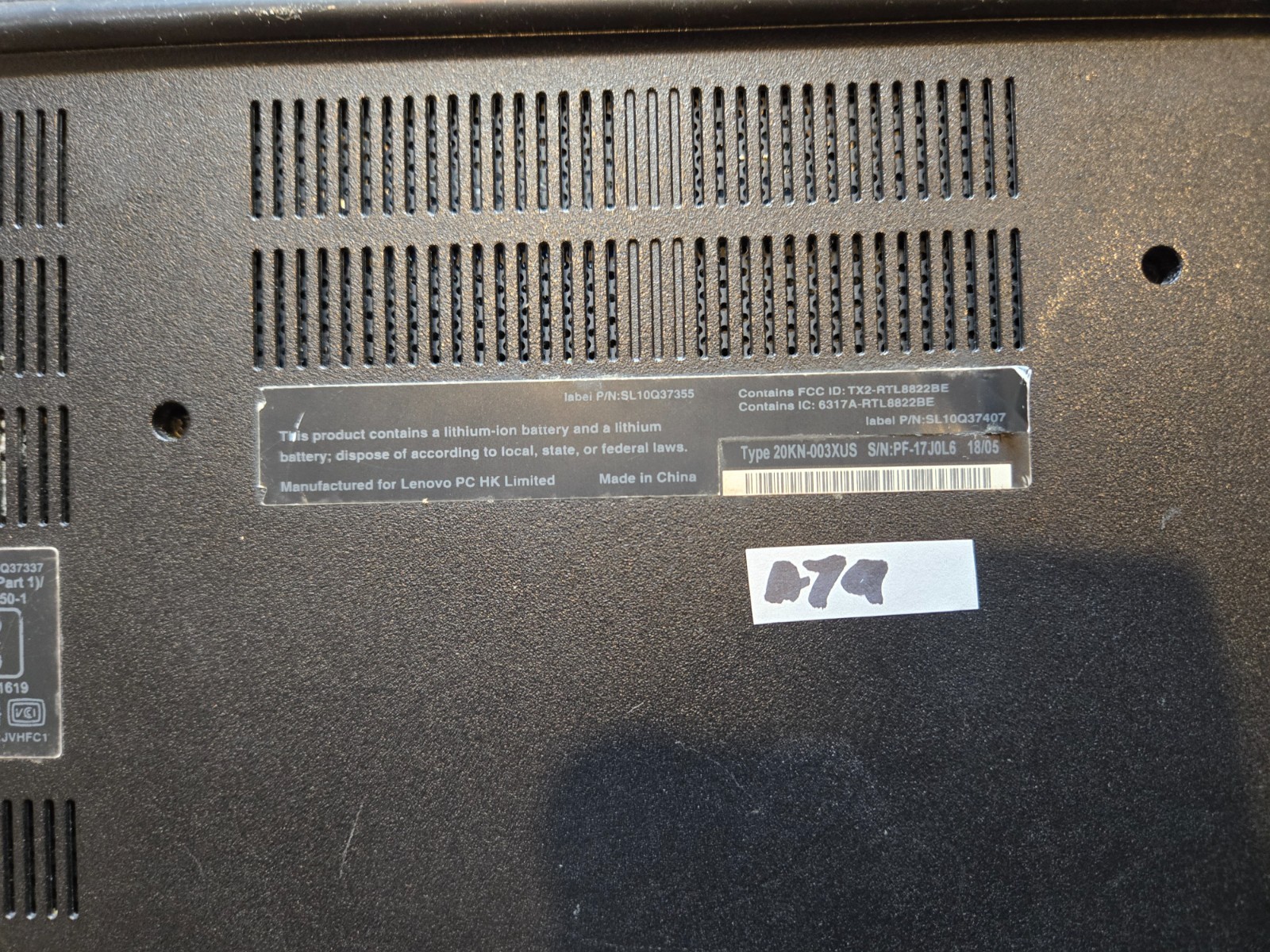 LENOVO ThinkPad E480 14″ Core i5-8250u 1.60GHz 8GB, 256GB NVMe W11 Pro Grade B