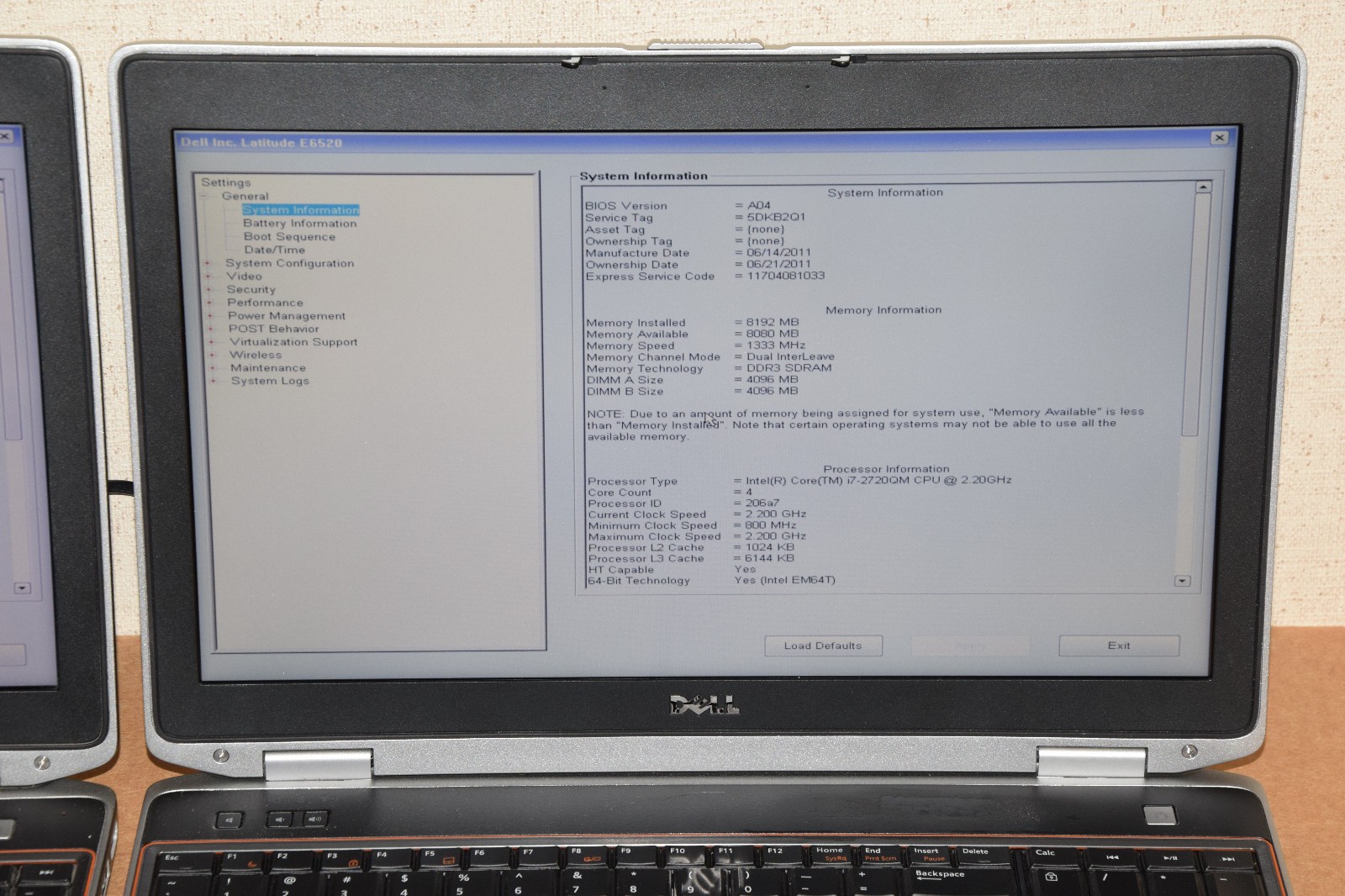 Lot 2 HEAVY WEAR Dell Latitude E6520 15.6″ Laptop i7-2720QM Quad Core 8GB DDR3