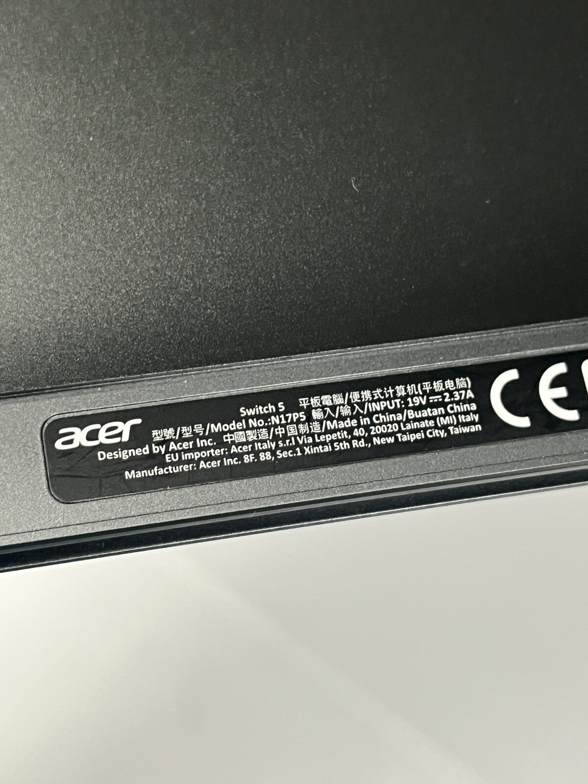 Acer Switch 5 N17P5 Intel Core i3-7130U 2.70GHZ 4GB RAM 128GB SSD #2