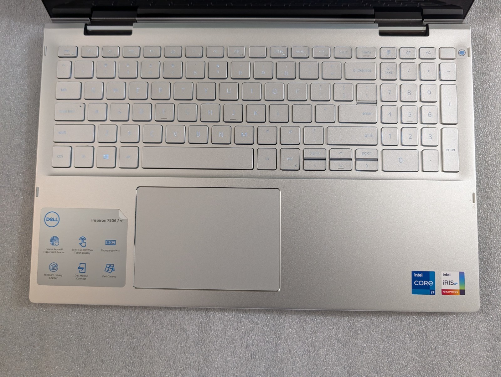 Dell Inspiron 7506 2-IN-1 Touch 15.6″ i7-1165G7 16GB RAM 512GB SSD Windows 11