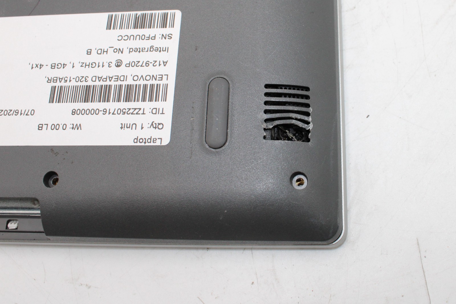 15.6″ Lenovo IdeaPad 320-15ABR Laptop AMD A12-9720P @ 3.11GHz 8GB RAM 256GB SSD
