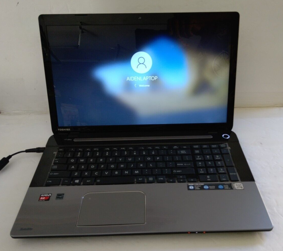 TOSHIBA SATELLITE L75D-S7280 17.3″ 640GB 8GB AMD A4-5200APU 2.00 GHz Win 10 PRO