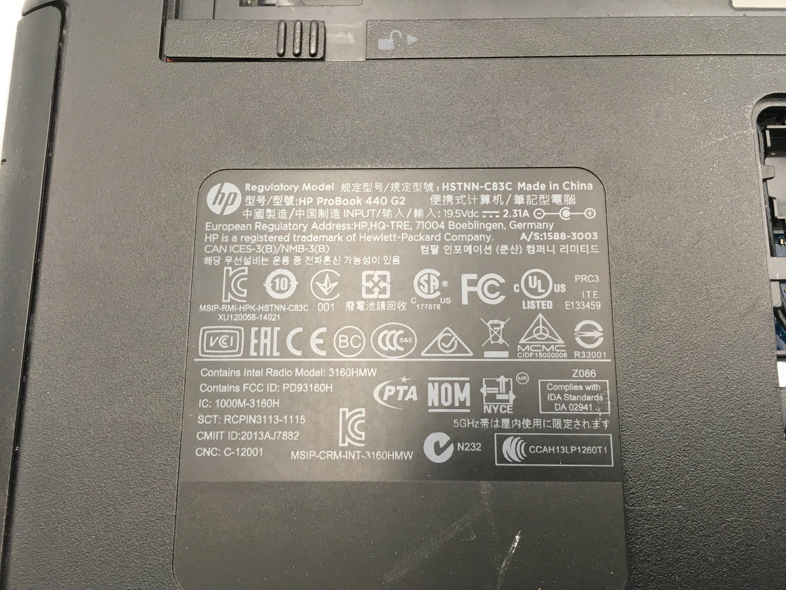 HP PROBOOK 440 G2 – FOR PARTS – INTEL I3 4TH GEN – 4GB RAM – NO POWER – READ -BB