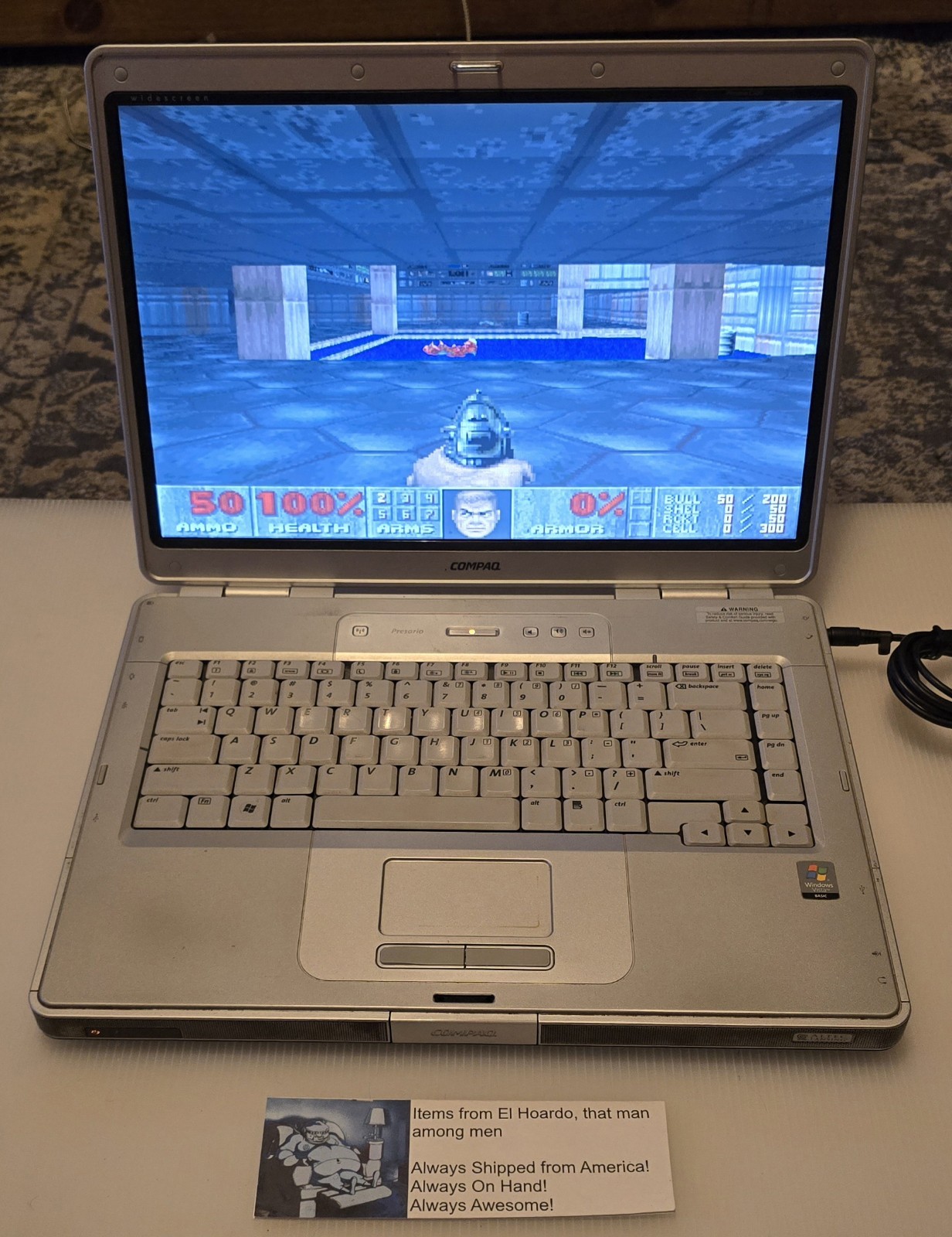Compaq Presario C500 Laptop Intel Celeron M 1.60 Ghz 2GB Ram 80GB HDD Win XP Pro