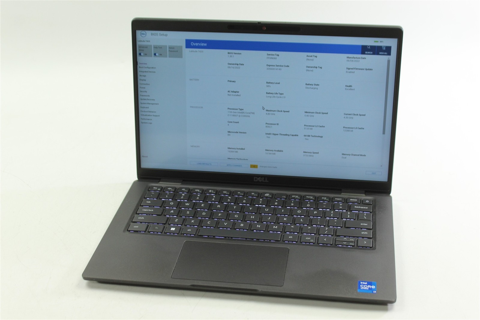 Dell Latitude 7420 14″ FHD Touch i7-1185G7 3.0GHz 256GB SSD 16GB RAM W11P