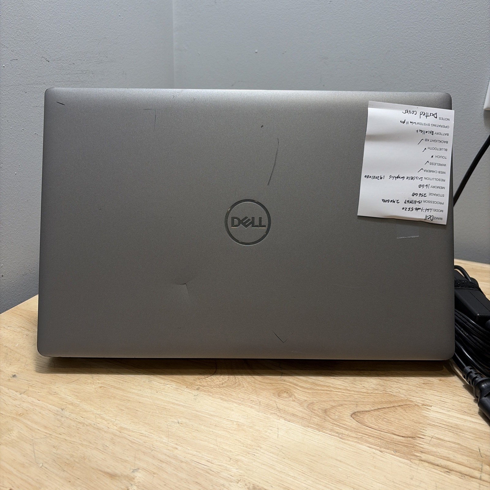 Dell Latitude 5520 Core i5-1135G7 2.40GHz, 16GB, 256GB SSD WebCam, WiFi W11 Cord