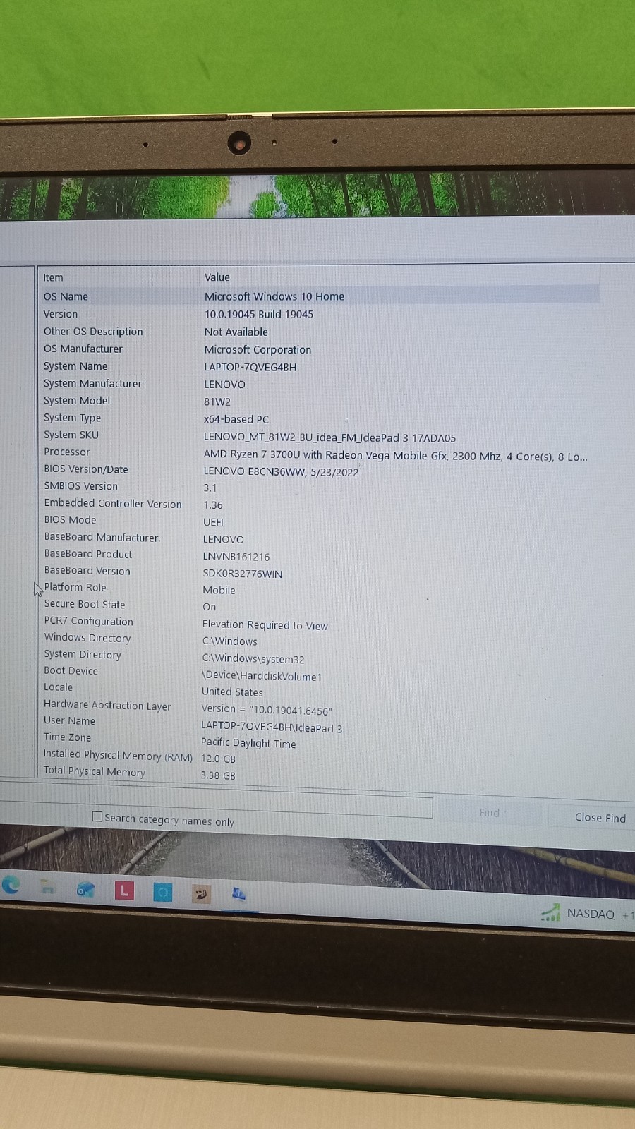 Lenovo IdeaPad 3 17.3″ Laptop AMD Ryzen 7 3700U 12GB RAM 1TB HDD Win10