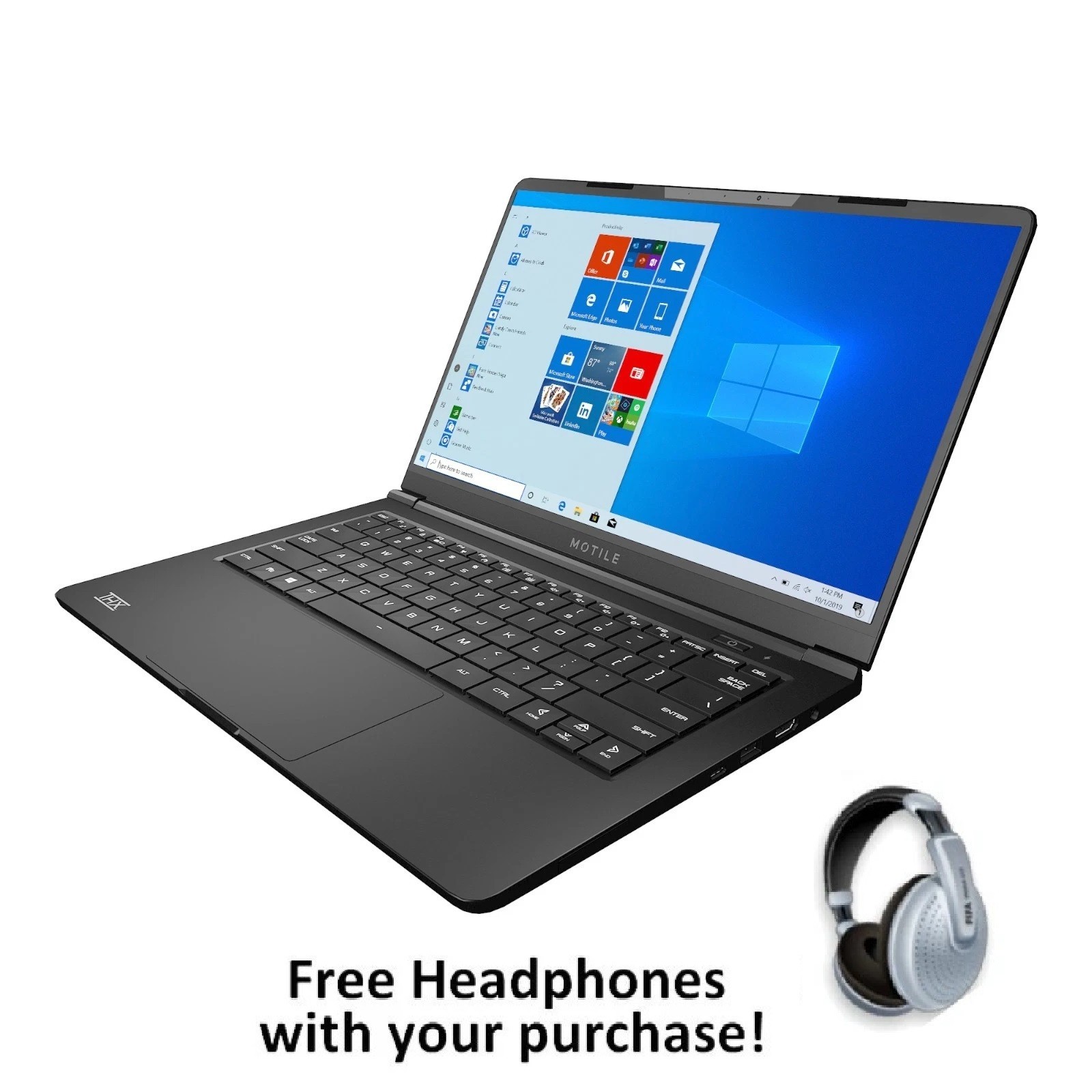 Motile M141 14″ Laptop Ryzen 3 16GB 512GB Win11/10/Android/Linux Office 2024*