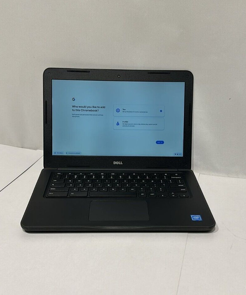 Dell Chromebook 13′ 3380 (P80G002) 4GB 16GB Black Good Condition