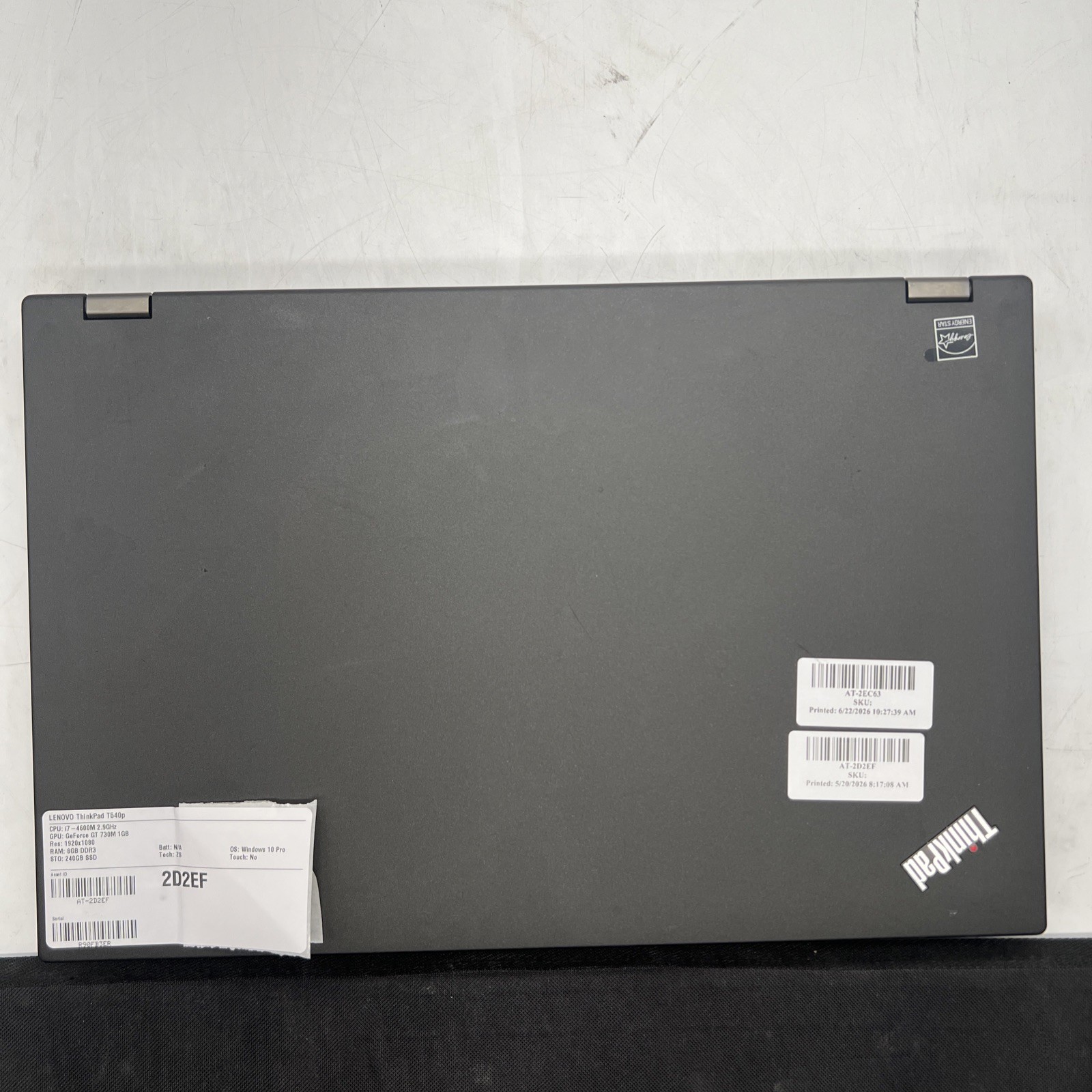 Lenovo ThinkPad T540p Intel i7 4600M 2.9GHz 8GB Ram GT 730M 240GB SSD Win10P