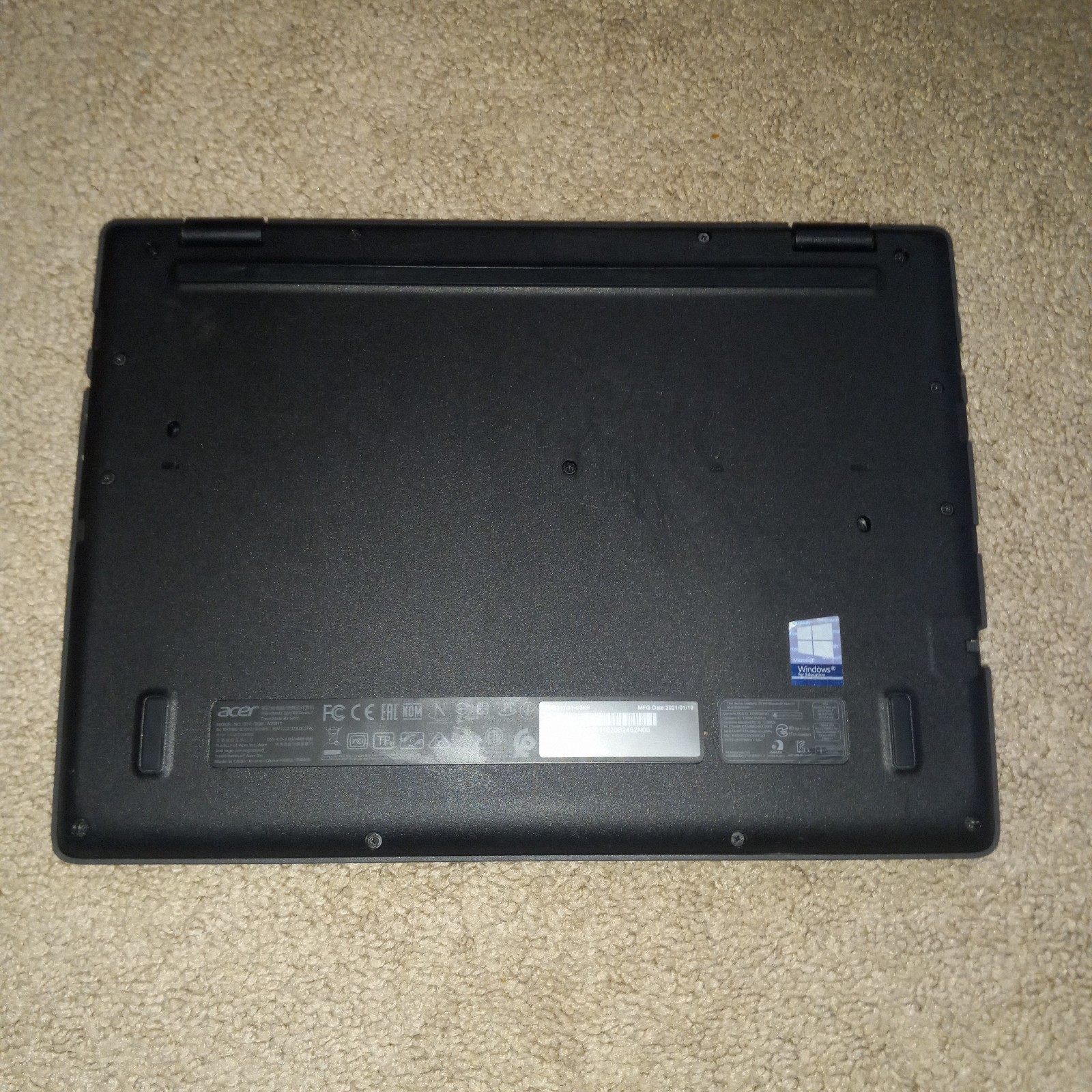 Acer TravelMate Spin B3 Series N20H1 Laptop NO CHARGER
