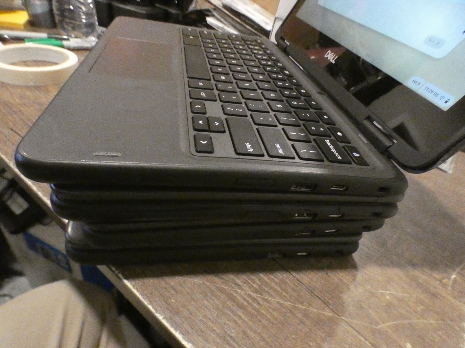 Dell Chromebook 3100 2 in 1 11.6″ Touchscreen Celeron 4GB 32GB 1.1GHZ (Lot of 4)